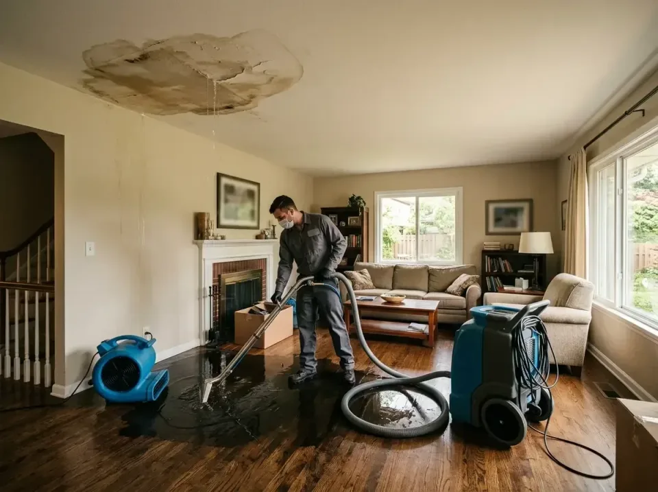 attic-pipe-burst-ceiling-drip-008 — frequently asked questions, Water Damage Restoration & Carpet Care in Reed City, MI